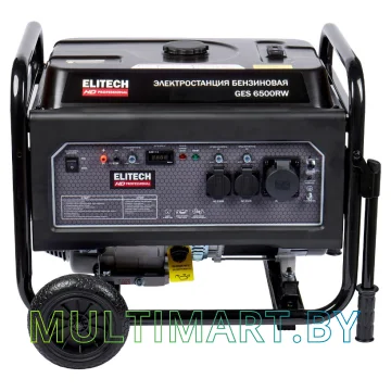 Бензиновый генератор ELITECH GES 6500RW картинка 3